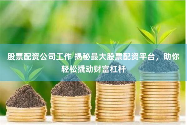 股票配资公司工作 揭秘最大股票配资平台，助你轻松撬动财富杠杆